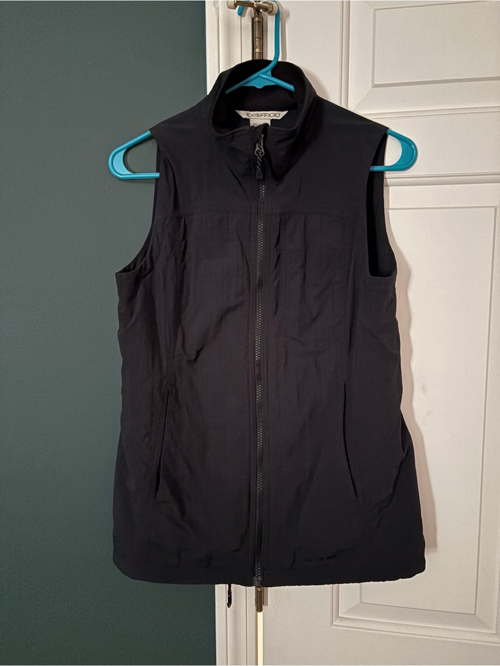 ExOfficio Black Sleeveless Zip-Front Vest